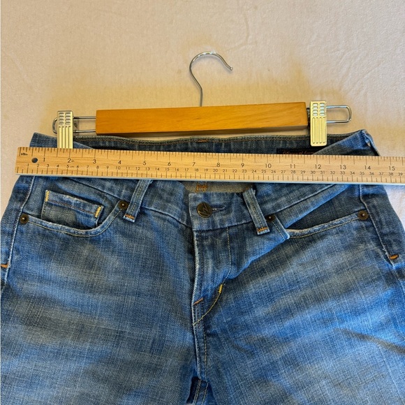 Citizens Of Humanity Blue Ankle Cropped Jeans Distressed - Picture 4 of 7